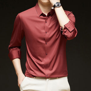 Work clothes - Business Formal Wear Autumn Black Casual fashion Shirt 
