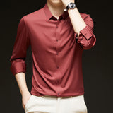 Work clothes - Business Formal Wear Autumn Black Casual fashion Shirt 