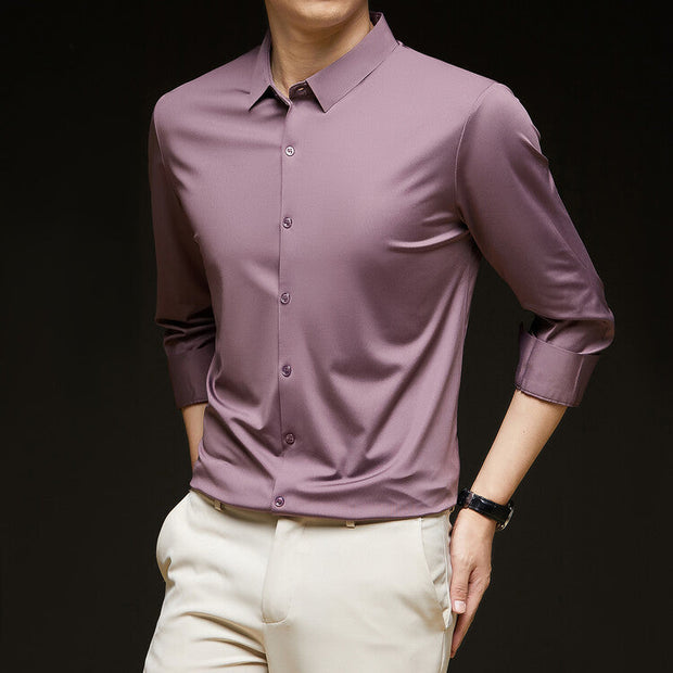 Work clothes - Business Formal Wear Autumn Black Casual fashion Shirt 