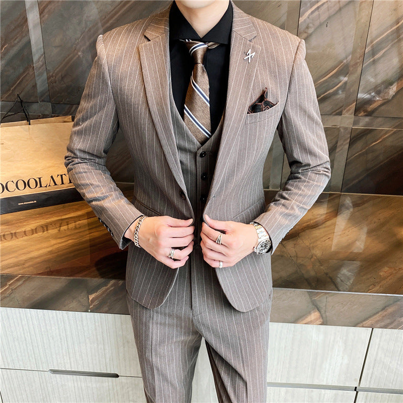 Men's slim business handsome suit professional wear