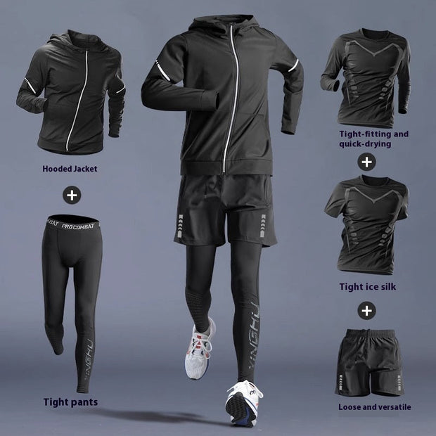 Gym Clothes -Quick-dry Clothes Tight Long Sleeve T-shirt Training Wear
