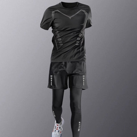 Gym Clothes -Quick-dry Clothes Tight Long Sleeve T-shirt Training Wear