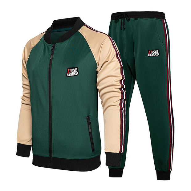 male tracksuit -  sports wear fashion color jogging autumn gym clothes