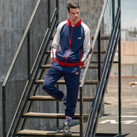 male tracksuit -  sports wear fashion color jogging autumn gym clothes
