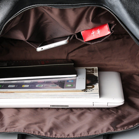 Zipper Bag – Premium Leather Gym Bag for Workout & Travel