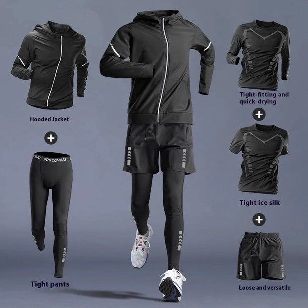 Gym Clothes -Quick-dry Clothes Tight Long Sleeve T-shirt Training Wear