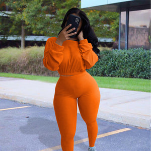 women's clothing - Ladies  Fashion Autumn Ribbed Polyester  Athleisure