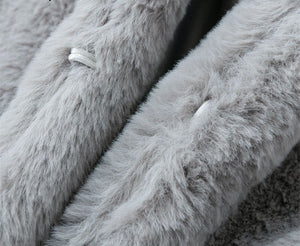 Faux Fur Coat –Long Women's Stylish Faux Fur fashion Streetwear Jacket
