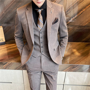 Men's slim business handsome suit professional wear