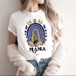 Fashion Moon Retro Gothic Print T-shirt Women
