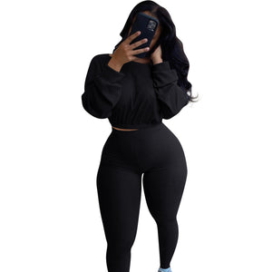 women's clothing - Ladies  Fashion Autumn Ribbed Polyester  Athleisure