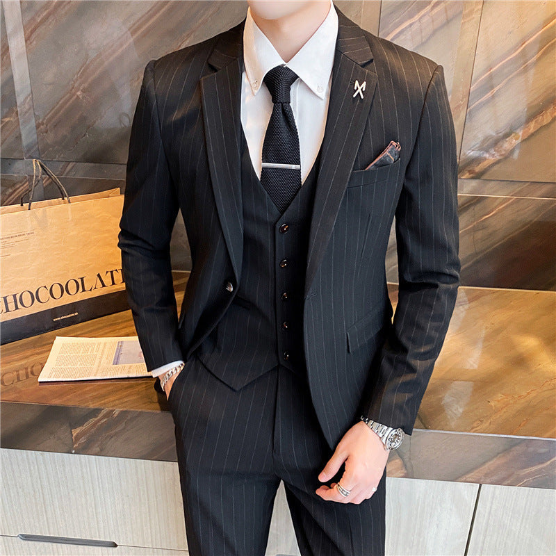 Men's slim business handsome suit professional wear