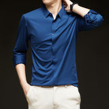 Work clothes - Business Formal Wear Autumn Black Casual fashion Shirt 