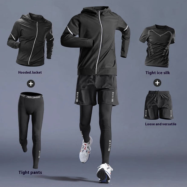 Gym Clothes -Quick-dry Clothes Tight Long Sleeve T-shirt Training Wear