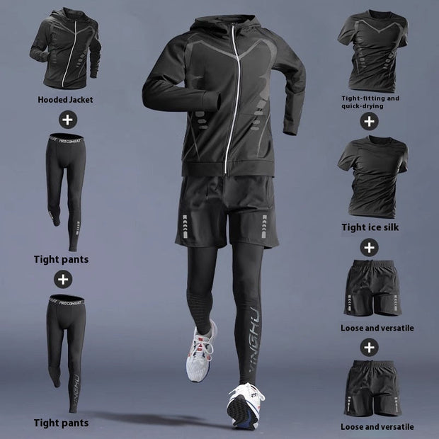 Gym Clothes -Quick-dry Clothes Tight Long Sleeve T-shirt Training Wear