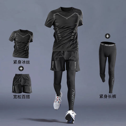 Gym Clothes -Quick-dry Clothes Tight Long Sleeve T-shirt Training Wear