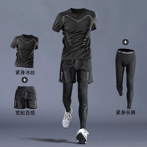Gym Clothes -Quick-dry Clothes Tight Long Sleeve T-shirt Training Wear