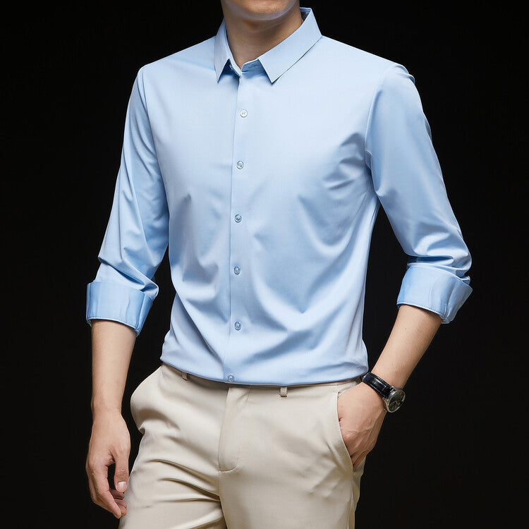 Work clothes - Business Formal Wear Autumn Black Casual fashion Shirt 