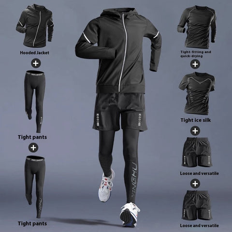 Gym Clothes -Quick-dry Clothes Tight Long Sleeve T-shirt Training Wear
