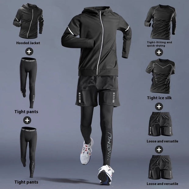 Gym Clothes -Quick-dry Clothes Tight Long Sleeve T-shirt Training Wear