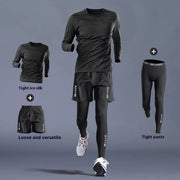 Gym Clothes -Quick-dry Clothes Tight Long Sleeve T-shirt Training Wear
