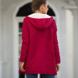 Hooded Long-sleeved Light Cotton Coat Women