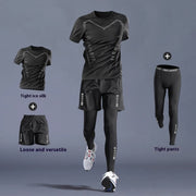 Gym Clothes -Quick-dry Clothes Tight Long Sleeve T-shirt Training Wear