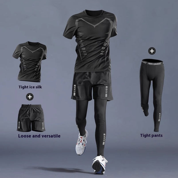 Gym Clothes -Quick-dry Clothes Tight Long Sleeve T-shirt Training Wear