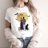 Fashion Moon Retro Gothic Print T-shirt Women