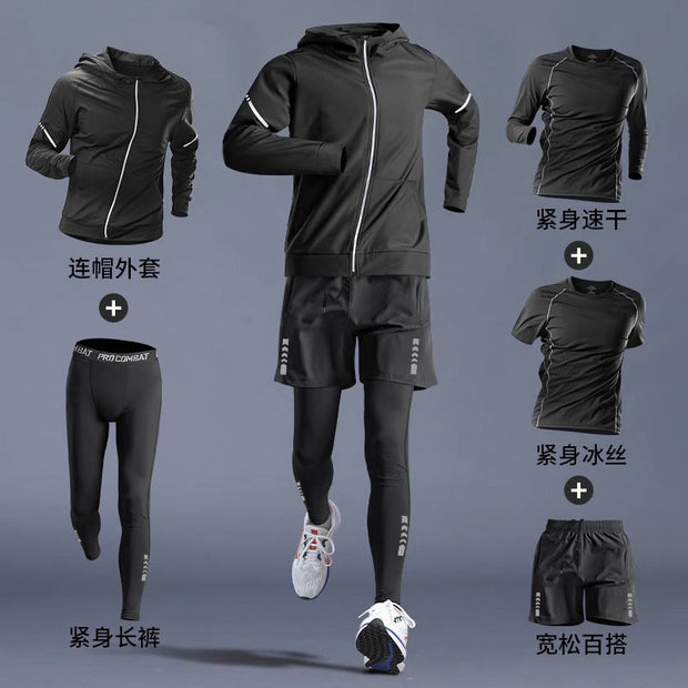 Gym Clothes -Quick-dry Clothes Tight Long Sleeve T-shirt Training Wear