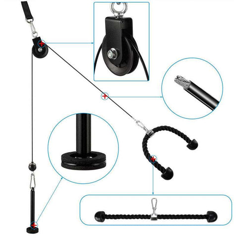 DIY -Fitness Equipment Set Home Gym Accessories for Full-Body Workouts
