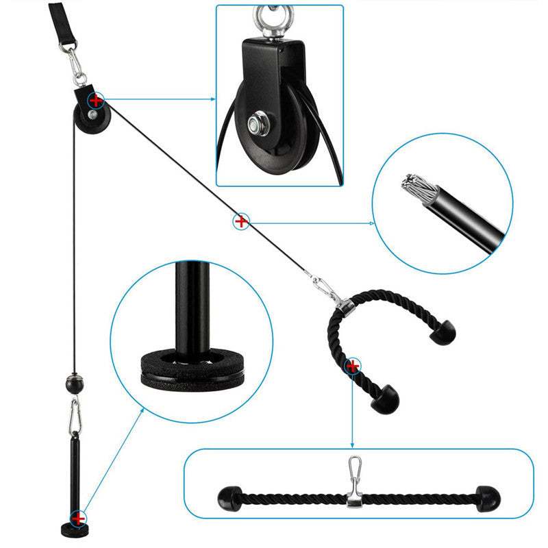 DIY -Fitness Equipment Set Home Gym Accessories for Full-Body Workouts
