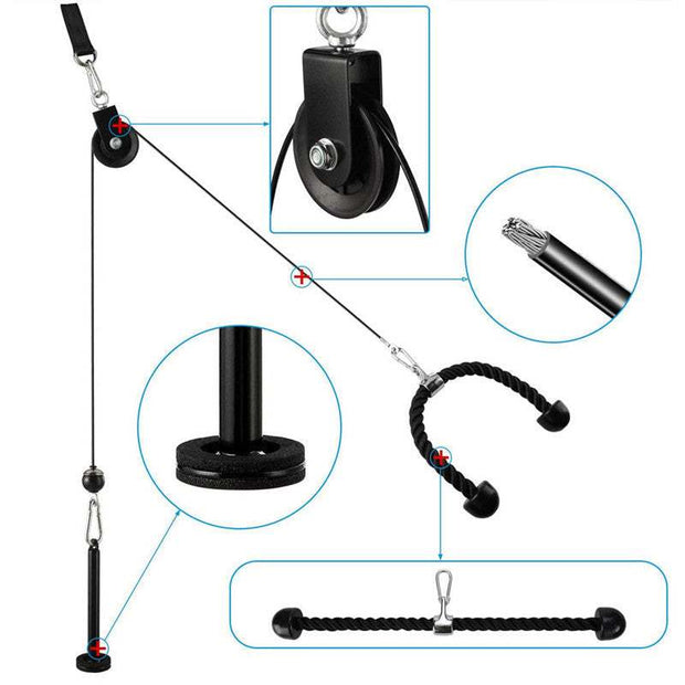 DIY -Fitness Equipment Set Home Gym Accessories for Full-Body Workouts