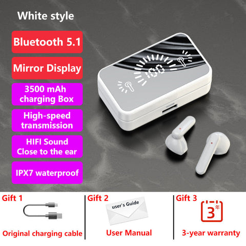 wireless earbuds -The New Bluetooth Black Tech E-sports Headset meters