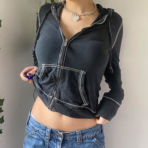 Athleisure -Women Athleisure Long sleeve Cardigan Hoodie Cotton  blend