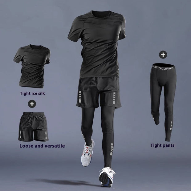 Gym Clothes -Quick-dry Clothes Tight Long Sleeve T-shirt Training Wear