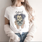 Fashion Moon Retro Gothic Print T-shirt Women